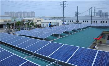 Hiệu quả từ hệ thống năng lượng mặt trời của Công ty Lưới điện Cao thế TP Hà Nội 