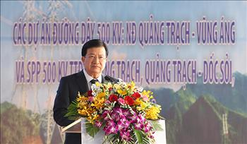 Phó Thủ tướng Trịnh Đình Dũng phát lệnh khởi công các dự án đường dây 500 kV mạch 3