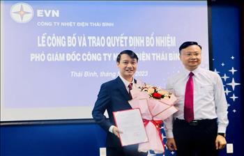 Công bố quyết định bổ nhiệm Phó Giám đốc Công ty Nhiệt điện Thái Bình