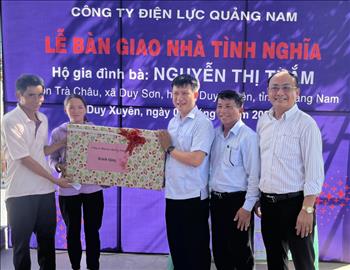 PC Quảng Nam bàn giao nhà tình nghĩa cho hộ gia đình chính sách
