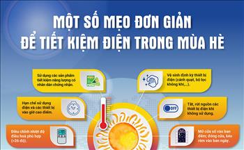 Infographic: Một số mẹo đơn giản để tiết kiệm điện trong mùa hè