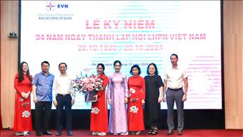 Công đoàn Cơ quan EVN tổ chức kỷ niệm 94 năm ngày thành lập Hội liên hiệp Phụ nữ Việt Nam