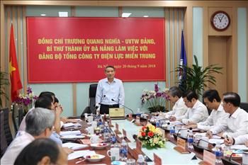 Bí thư Thành ủy Đà Nẵng làm việc với Đảng bộ EVNCPC