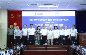 Lãnh đạo EVN làm việc với Hội Bảo vệ người tiêu dùng Việt Nam