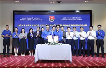 Tiếp nhận Đoàn Thanh niên Tổng công ty Điện lực miền Bắc về trực thuộc Đoàn Thanh niên Tập đoàn Điện lực Việt Nam