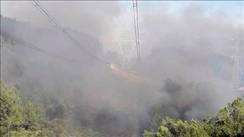 Đoạn tuyến đường dây 500 kV bị ảnh hưởng do cháy rừng ở thị xã Hương Thủy đã được an toàn