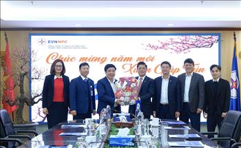 Phó Tổng giám đốc EVN Võ Quang Lâm thăm, chúc Tết CBNV Trung tâm chăm sóc khách hàng EVNNPC