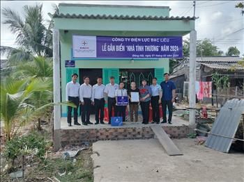 PC Bạc Liêu bàn giao nhà tình thương cho hộ nghèo tại xã Long Điền Đông