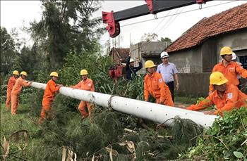 Hơn 650 người đang sửa chữa lưới điện tại Phú Yên