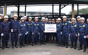 Đoàn công tác Tập đoàn Điện lực Việt Nam thăm và làm việc tại Công ty Than Hòn Gai 