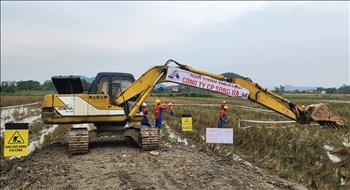 Gấp rút tổ chức thi công xây dựng đường dây 500kV Nhà máy Nhiệt điện Nam Định I - Thanh Hóa
