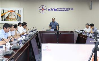 Chủ tịch HĐTV EVN Dương Quang Thành làm việc với EVNHANOI