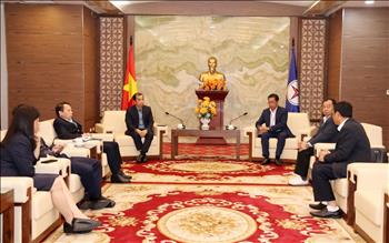 Phó Tổng giám đốc EVN Ngô Sơn Hải tiếp và làm việc với lãnh đạo Tổng công ty Phát điện Lào