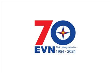 Logo sự kiện kỷ niệm 70 năm Ngày truyền thống ngành Điện lực Việt Nam