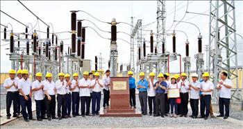 Đóng điện công trình Trạm biến áp 110 kV Hưng Nguyên 