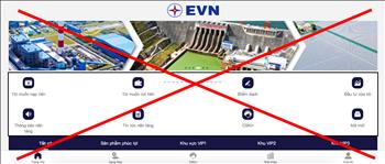 Thông tin về việc tiếp tục xuất hiện trang web giả mạo thương hiệu EVN