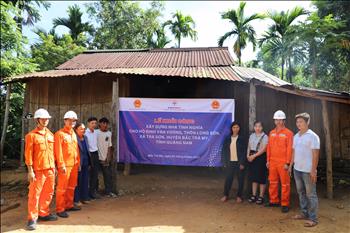 Công ty Thủy điện Sông Tranh khởi công xây dựng nhà tình nghĩa tại tỉnh Quảng Nam
