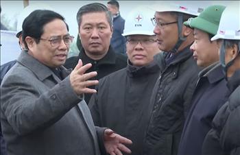 Thủ tướng Chính phủ kiểm tra công tác thi công dự án đường dây 500KV mạch 3 Quảng Trạch - Phố Nối