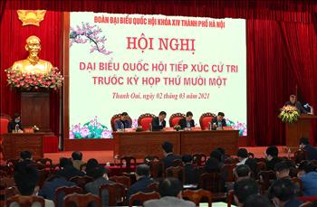 Đoàn Đại biểu Quốc hội Thành phố Hà Nội tiếp xúc cử tri trước kỳ họp thứ 11 Quốc hội khóa XIV
