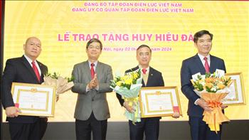 Đảng ủy Cơ quan Tập đoàn Điện lực Việt Nam tổ chức Lễ trao tặng Huy hiệu 30 năm tuổi Đảng