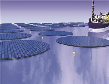 Xây dựng trang trại năng lượng mặt trời nổi để sản xuất nhiên liệu quy mô lớn