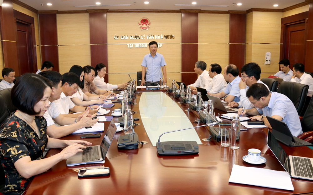 Ủy ban Quản lý vốn Nhà nước tại doanh nghiệp làm việc với Tập đoàn Điện lực Việt Nam
